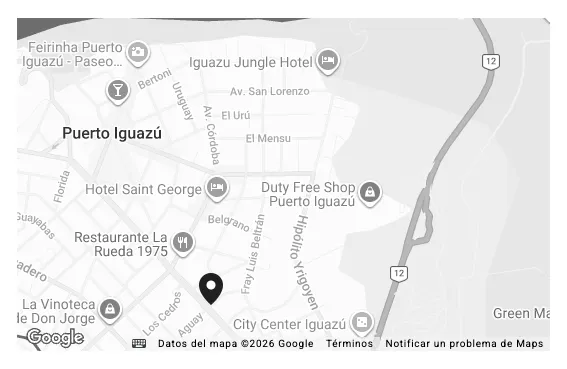 Mapa de ubicación: Av. Guaraní 100, Puerto Iguazú