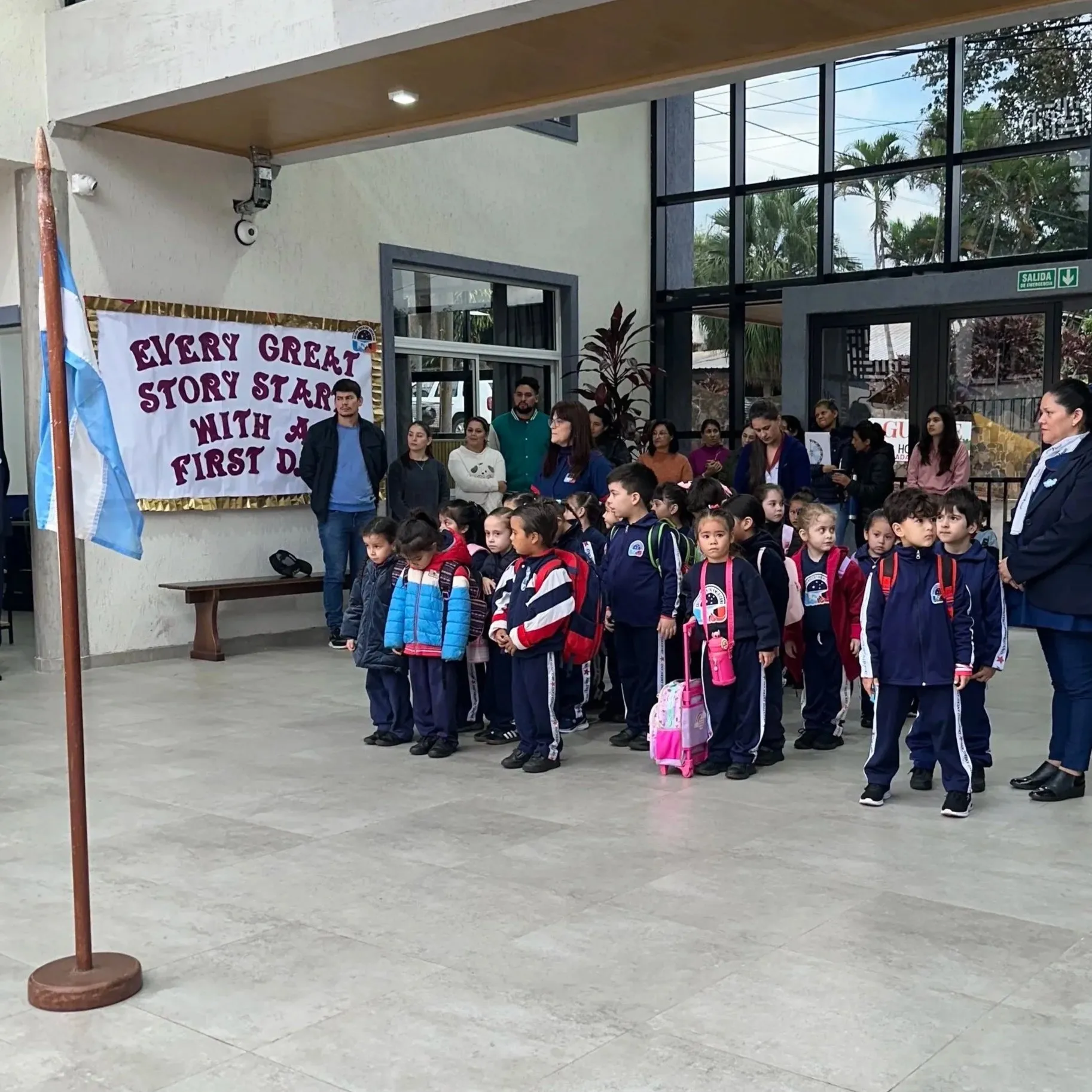 Alumnos del nivel inicial del Colegio Argentino Americano